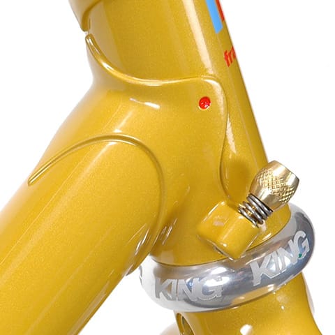 yellow KIRK, head lug detail